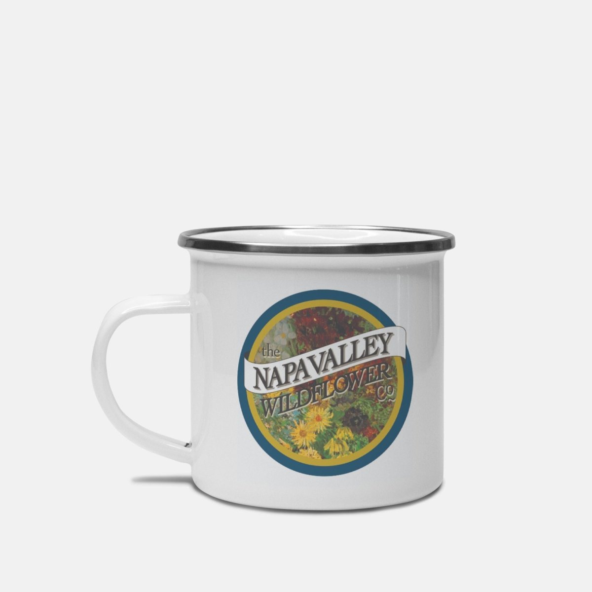 The Classic Camp Mug | 10 oz. (Silver Rim) - Napa Valley Wildflower Co.