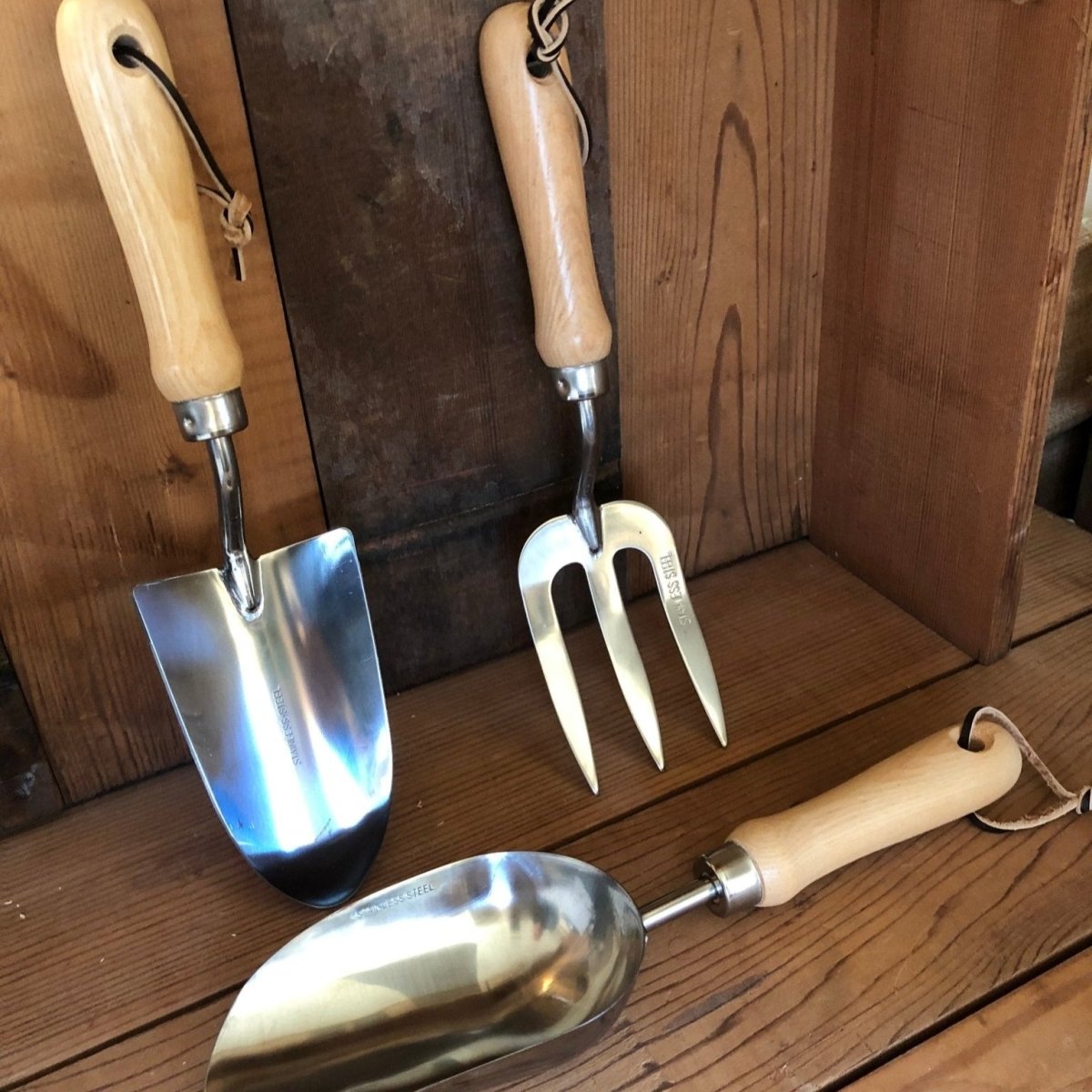 The Gardener's Choice Hardwood & Stainless Steel Hand Tool Set - Napa Valley Wildflower Co.