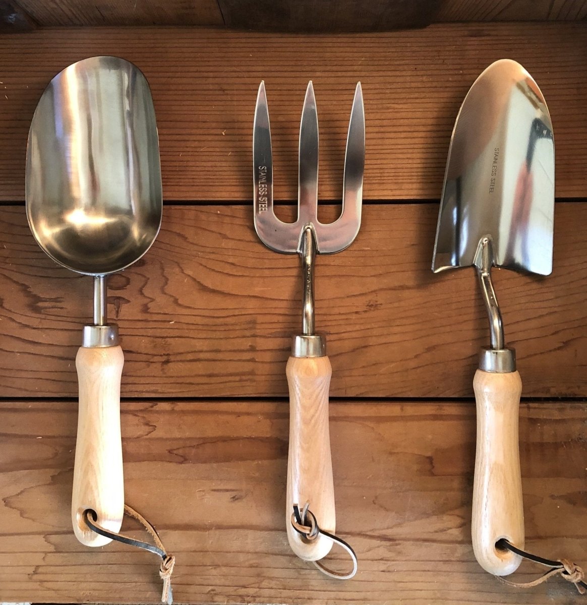 The Gardener's Choice Hardwood & Stainless Steel Hand Tool Set - Napa Valley Wildflower Co.