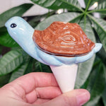 Turtle Ceramic Plant Watering Spike - Napa Valley Wildflower Co.