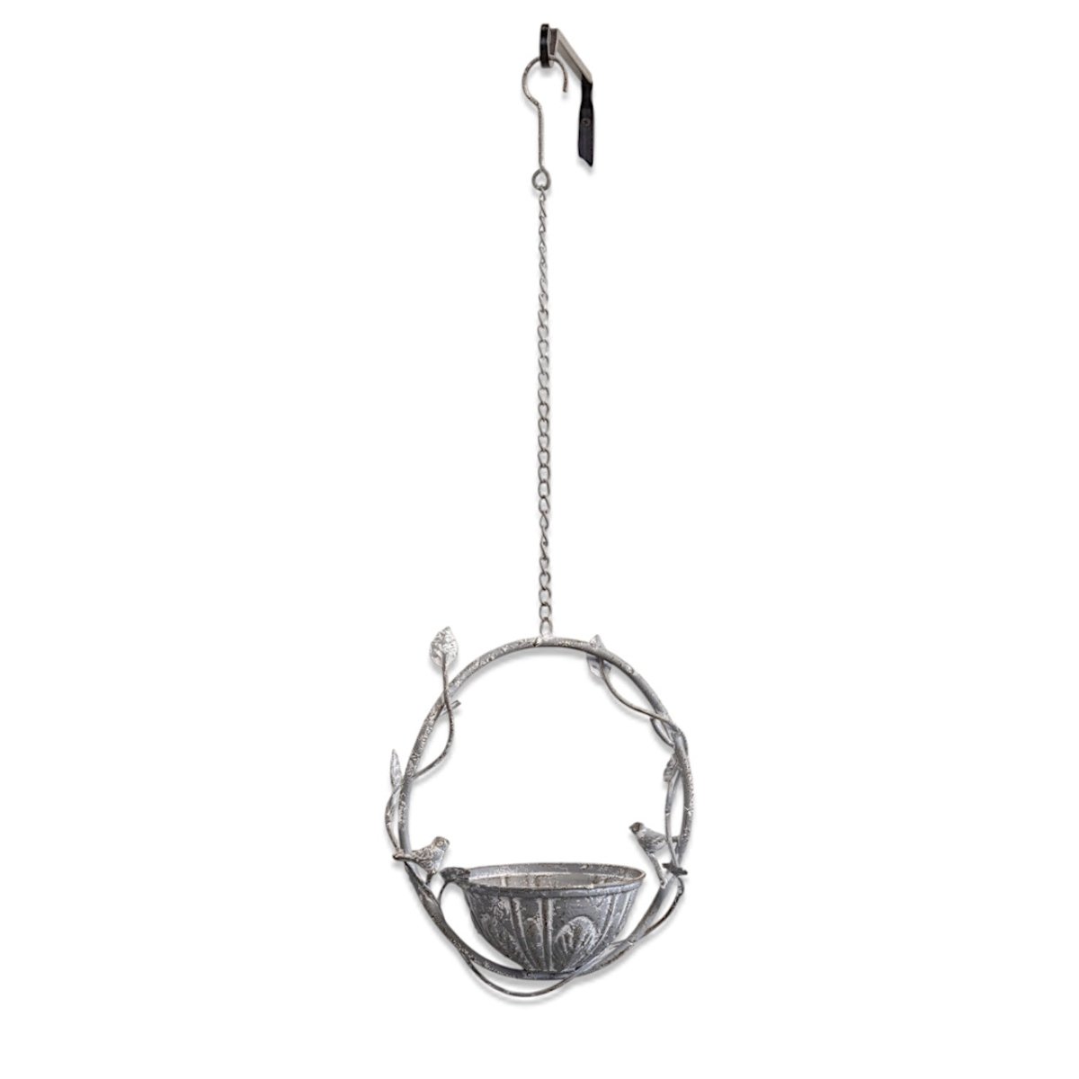 Vine Hanging Metal Bird Feeder with Bowl - Napa Valley Wildflower Co.