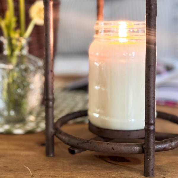 Vintage Inspired Open Cage Candle Lanterns, Set of Two - Napa Valley Wildflower Co.
