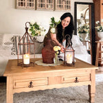 Vintage Inspired Open Cage Candle Lanterns, Set of Two - Napa Valley Wildflower Co.