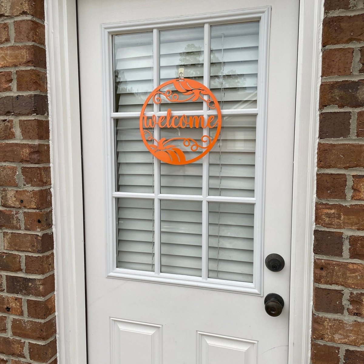 Welcome Fall Metal Door Hanger - Napa Valley Wildflower Co.