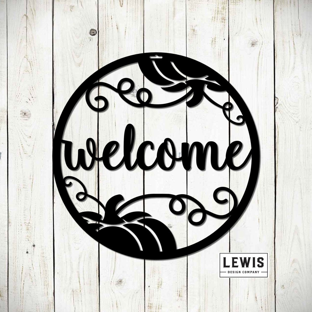 Welcome Fall Metal Door Hanger - Napa Valley Wildflower Co.