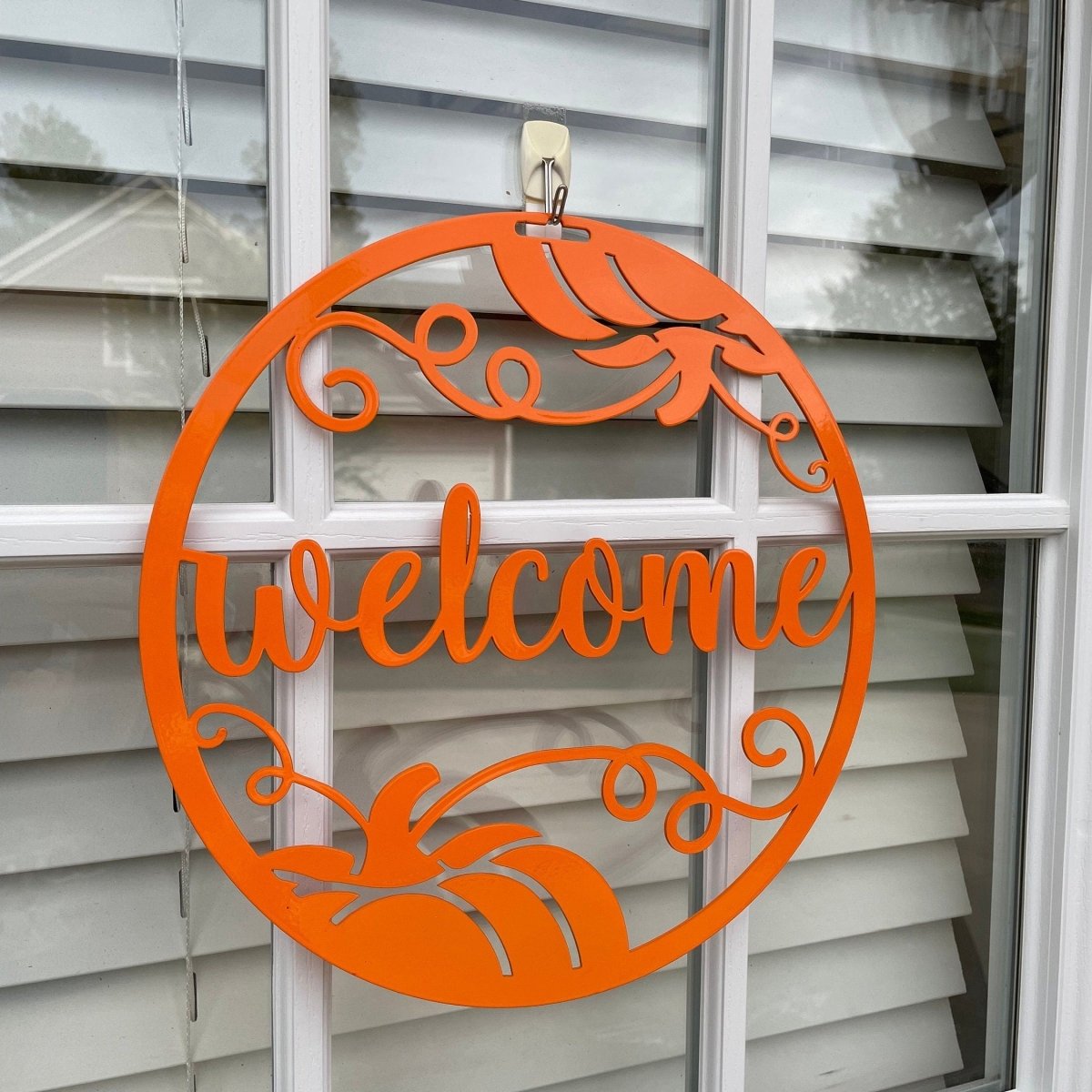 Welcome Fall Metal Door Hanger - Napa Valley Wildflower Co.