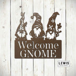 Welcome Gnome Garden Metal Sign - Napa Valley Wildflower Co.