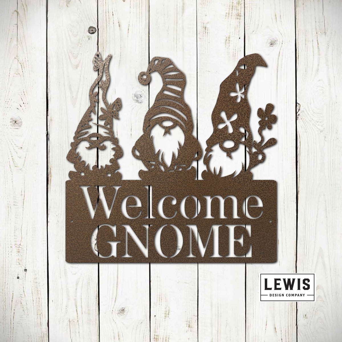 Welcome Gnome Garden Metal Sign - Napa Valley Wildflower Co.