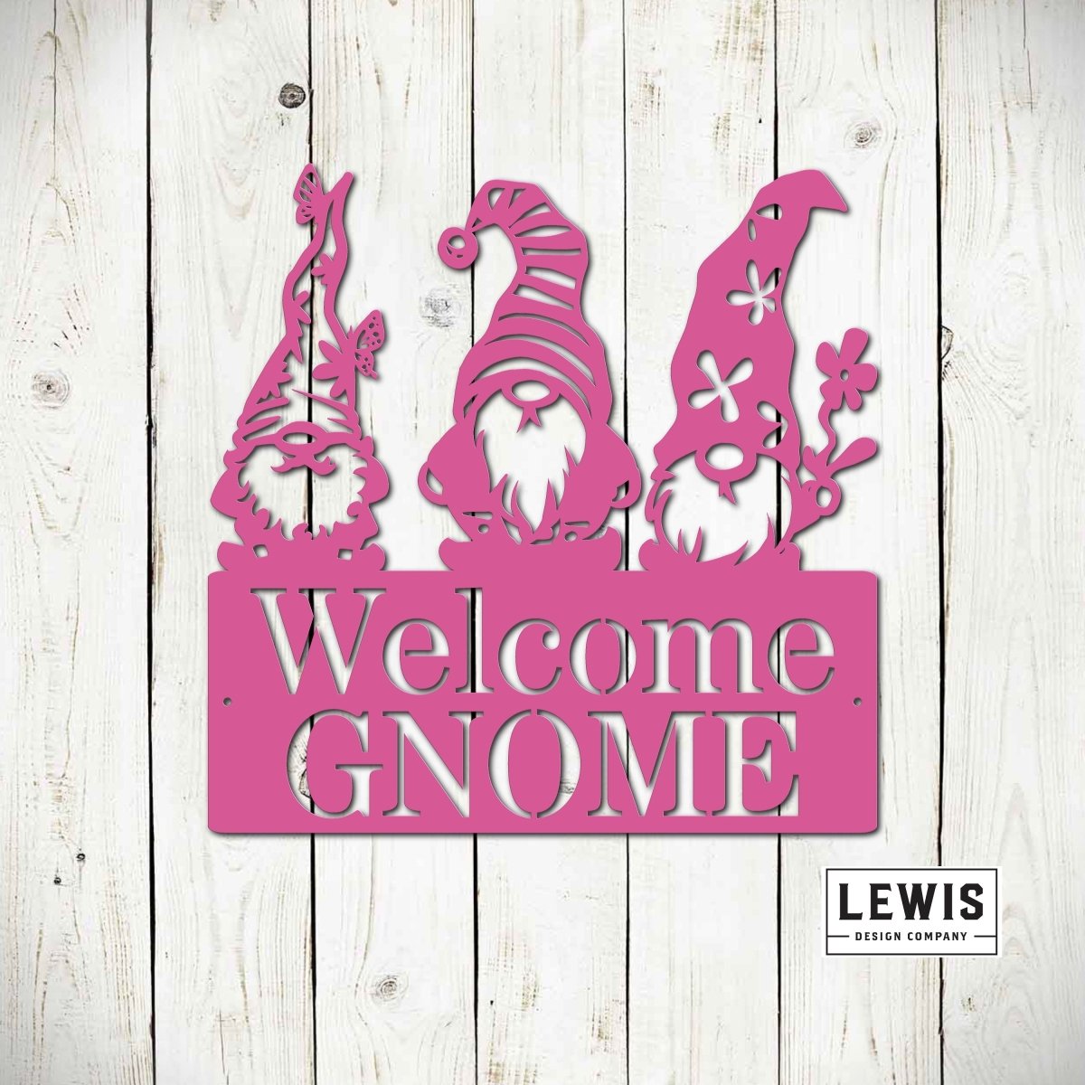 Welcome Gnome Garden Metal Sign - Napa Valley Wildflower Co.