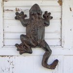 Whimsical Cast Iron Frog Wall Hook - Napa Valley Wildflower Co.