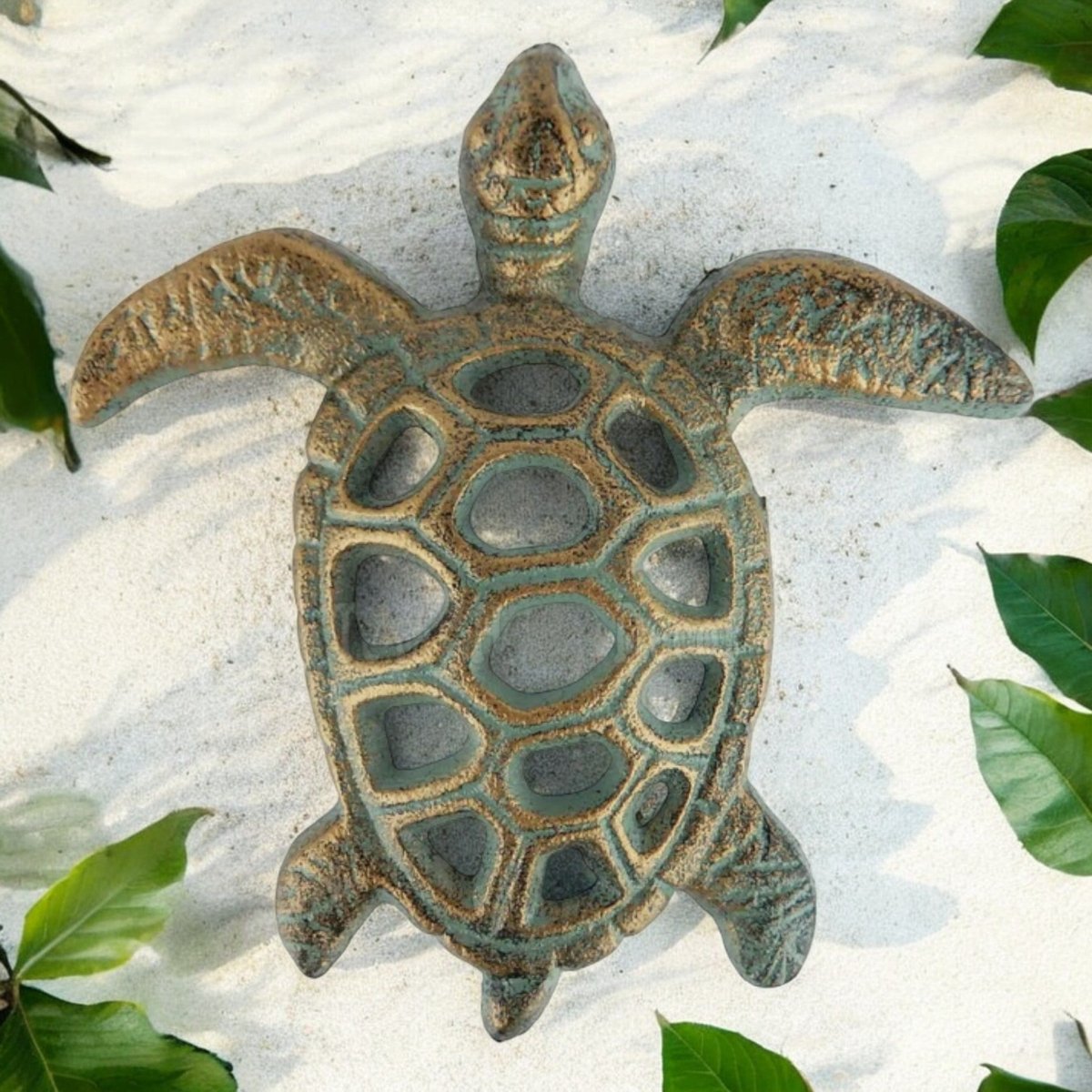 Whimsical Cast Iron Turtle Figurine - Napa Valley Wildflower Co.