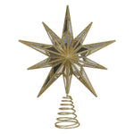 12" Gold Double - Sided Mirrored Star Tree Topper - Napa Valley Wildflower Co.