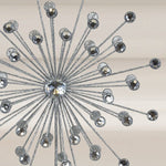 13" Silver Crystal Burst Tree Topper | Mid - Century Modern Elegance - Napa Valley Wildflower Co.