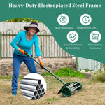 18” Rolling Lawn Aerator – Spike Yard Aerator with Splash Guard & Comfort Handl - Napa Valley Wildflower Co.