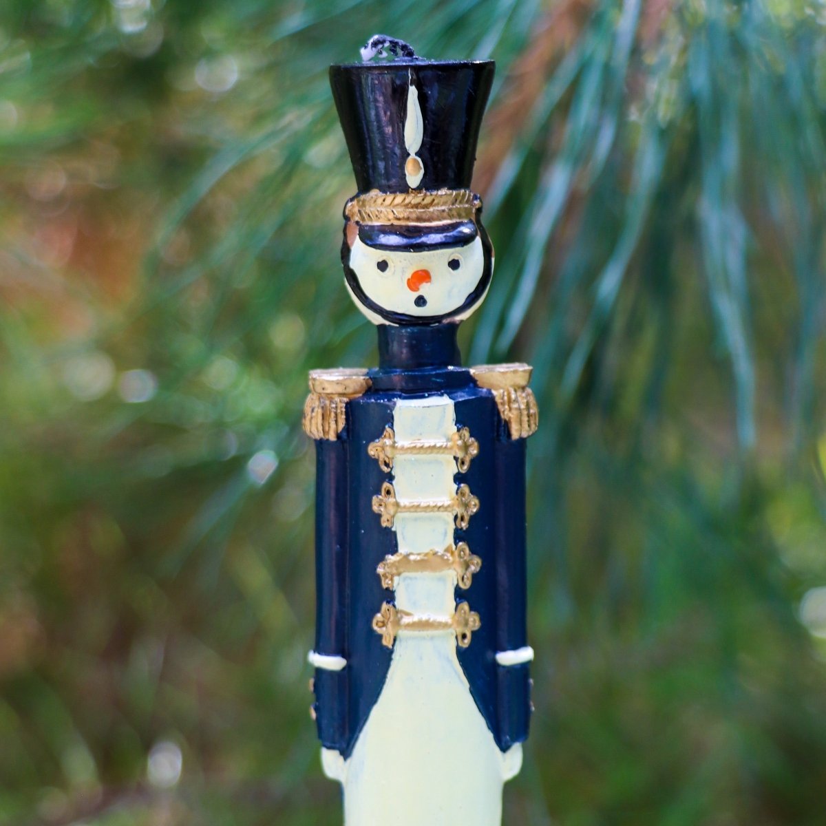 20 Hand Painted Navy Blue Royal Guard Candles - Napa Valley Wildflower Co.