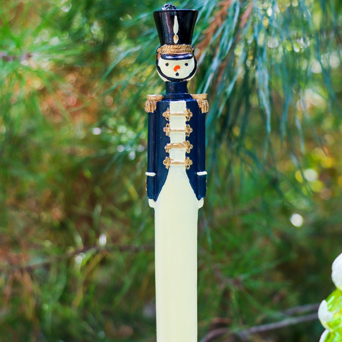 20 Hand Painted Navy Blue Royal Guard Candles - Napa Valley Wildflower Co.