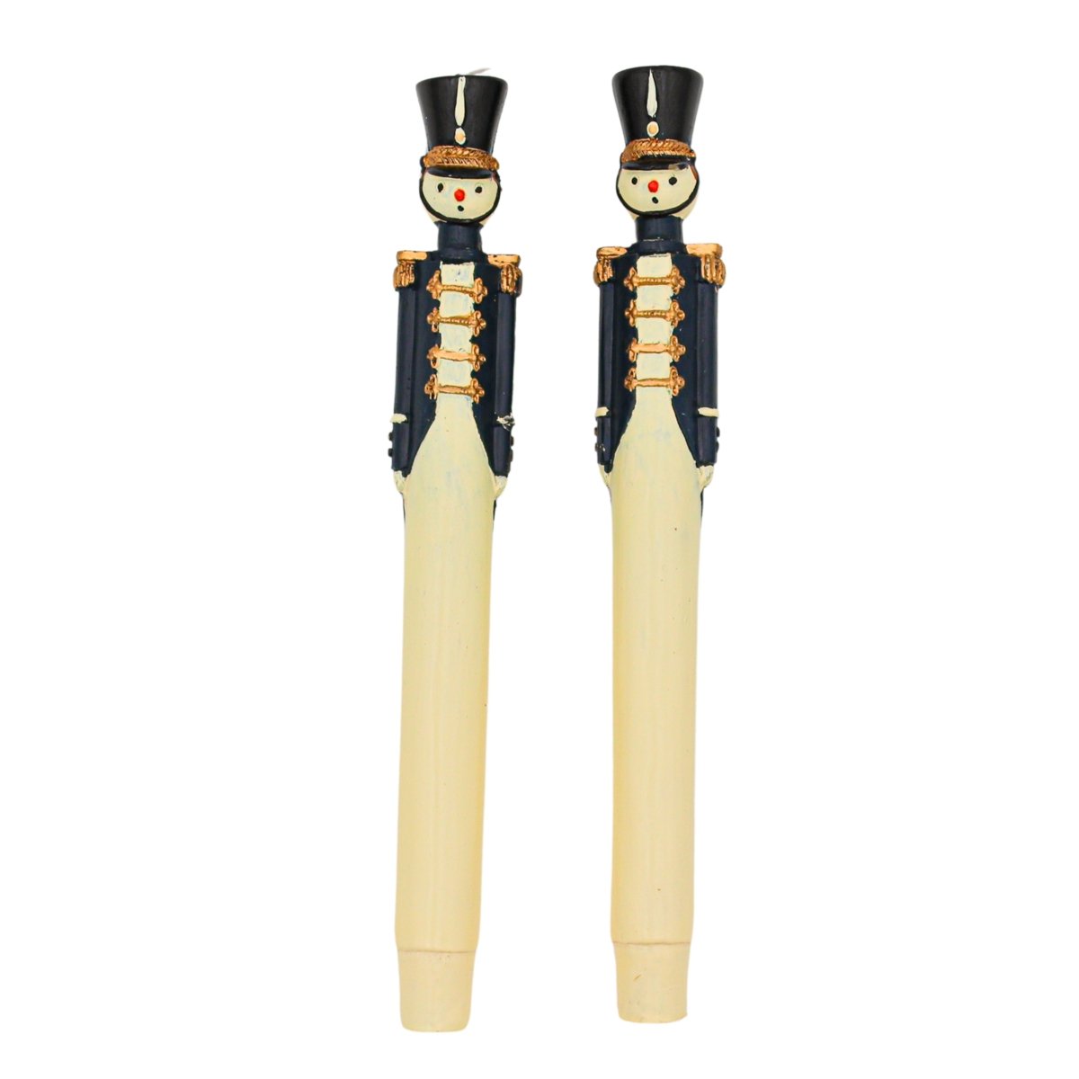 20 Hand Painted Navy Blue Royal Guard Candles - Napa Valley Wildflower Co.
