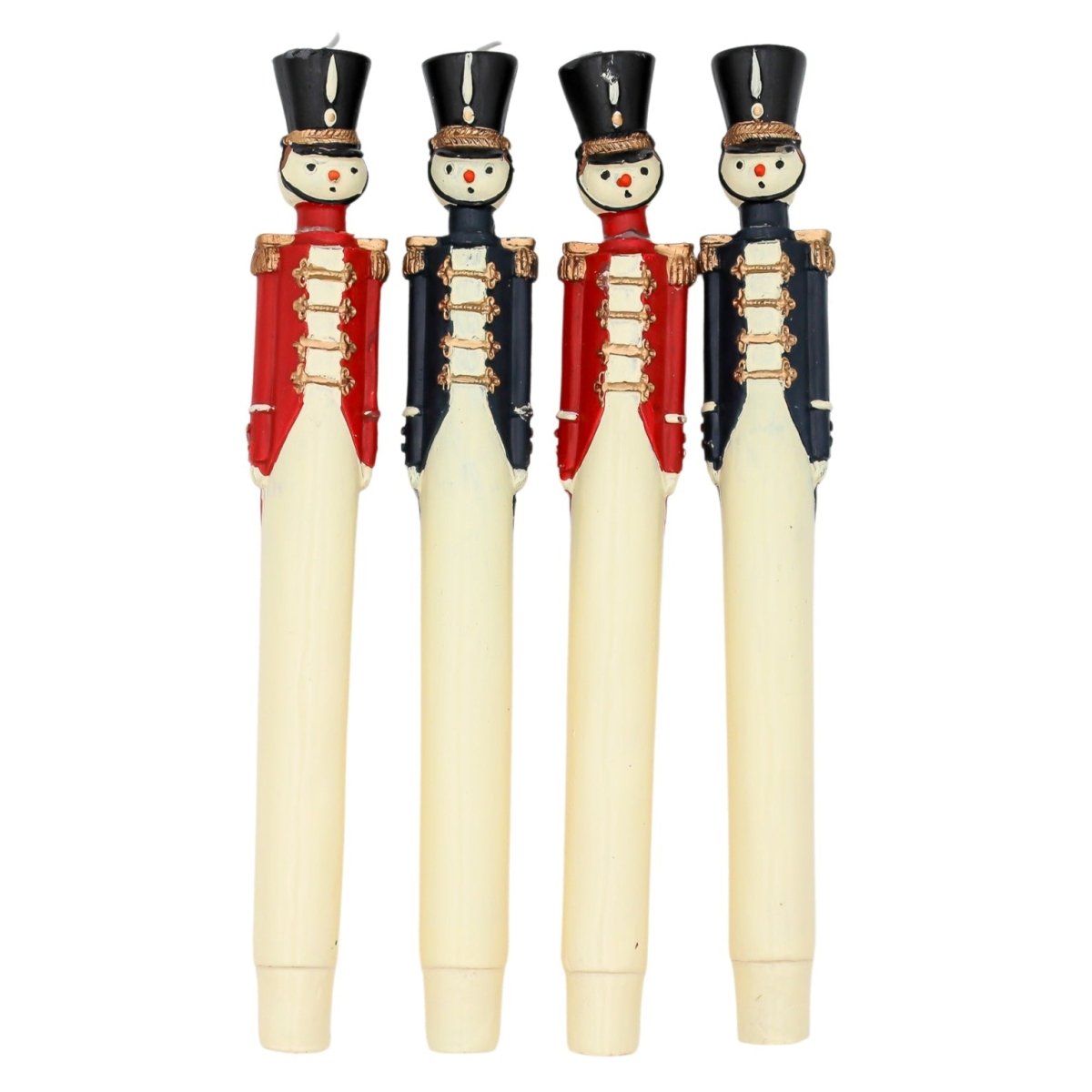 20 Hand Painted Red Royal Guard Candles - Napa Valley Wildflower Co.