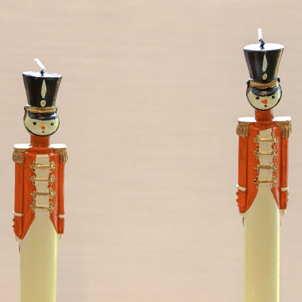 20 Hand Painted Red Royal Guard Candles - Napa Valley Wildflower Co.