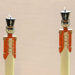 20 Hand Painted Red Royal Guard Candles - Napa Valley Wildflower Co.