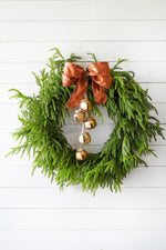 30'' Real Touch Norfolk Pine Christmas Wreath - Napa Valley Wildflower Co.