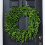 30'' Real Touch Norfolk Pine Christmas Wreath - Napa Valley Wildflower Co.
