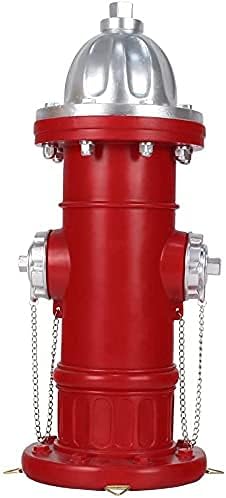 Red fire hydrant with silver top on a white background
