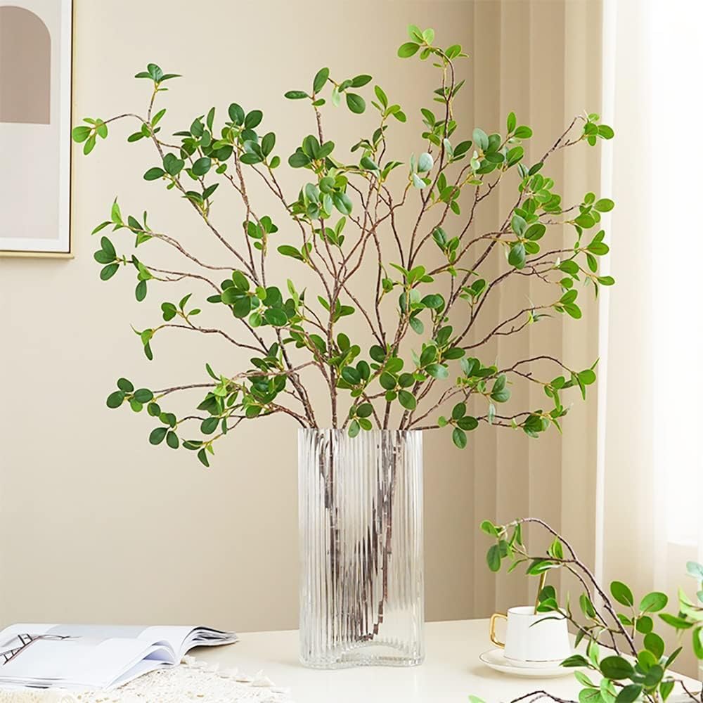 32'' Faux Green Leaf Branch - Napa Valley Wildflower Co.