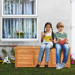 46 Gallon Acacia Wood Storage Bench – Outdoor Deck Box & Seating - Napa Valley Wildflower Co.