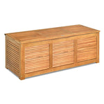 46 Gallon Acacia Wood Storage Bench – Outdoor Deck Box & Seating - Napa Valley Wildflower Co.