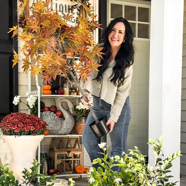 52 Inch Potted Foliage Maple Leaf Faux Tree - Napa Valley Wildflower Co.