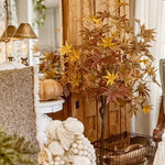 52 Inch Potted Foliage Maple Leaf Faux Tree - Napa Valley Wildflower Co.