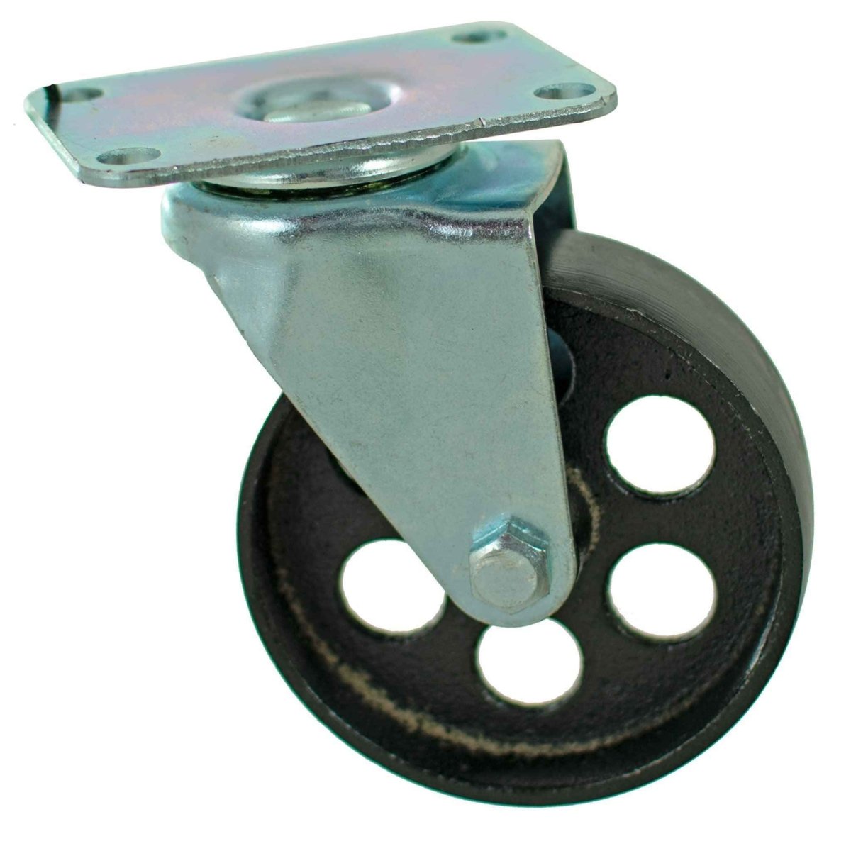 5in Galvanized Casters - Swivel with Brakes - Napa Valley Wildflower Co.