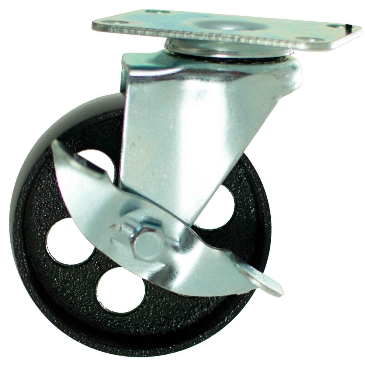 5in Galvanized Casters - Swivel with Brakes - Napa Valley Wildflower Co.