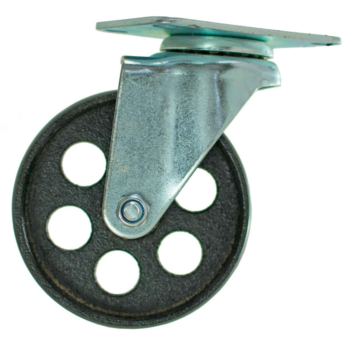 5in Galvanized Casters - Swivel with Brakes - Napa Valley Wildflower Co.