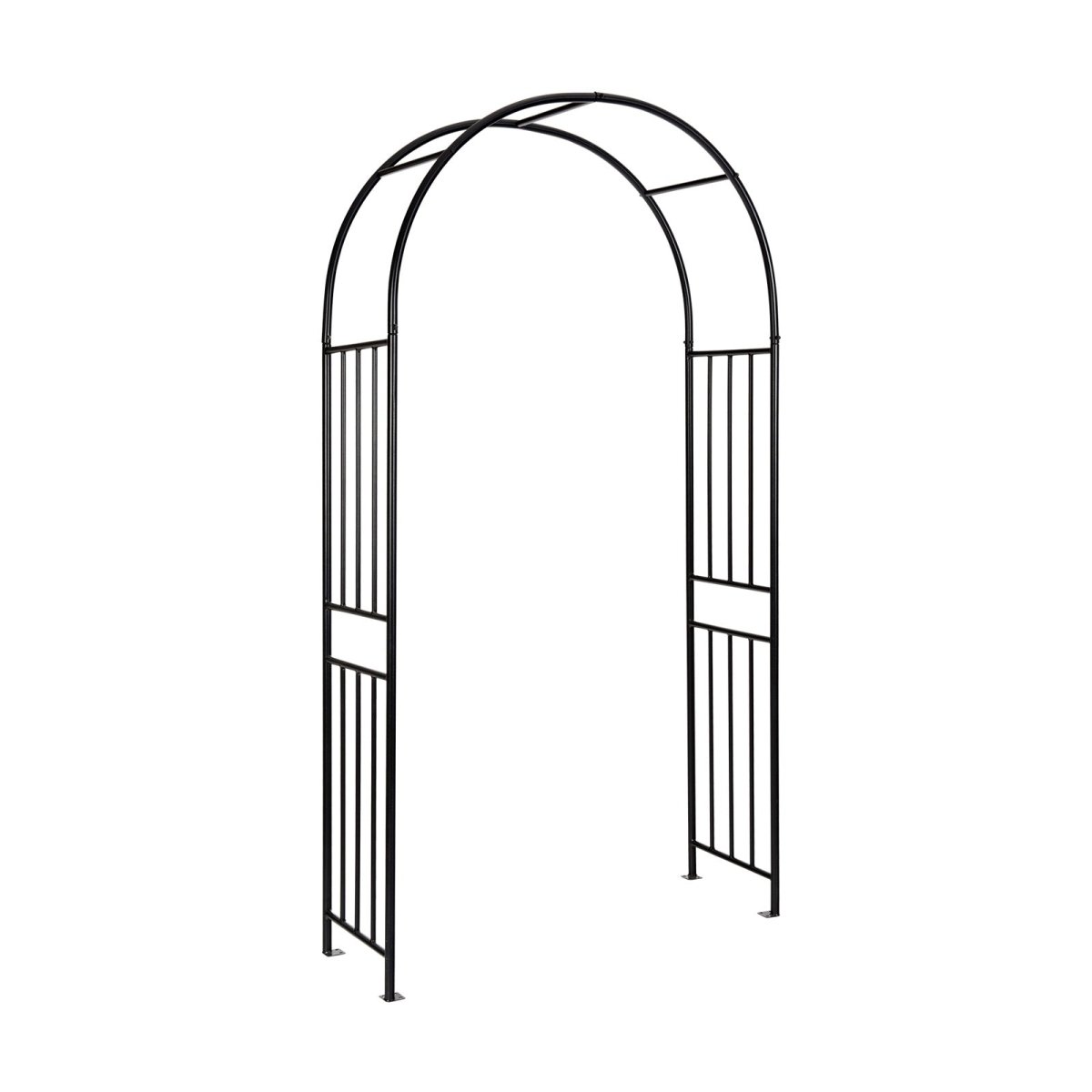 7.2 Ft Garden Arch Trellis – Metal Climbing Plant Arbor for Outdoor Décor - Napa Valley Wildflower Co.