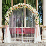 7.2 Ft Garden Arch Trellis – Metal Climbing Plant Arbor for Outdoor Décor - Napa Valley Wildflower Co.