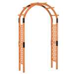 7.7 Ft Wooden Garden Arbor with Trellis – Outdoor Arch for Climbing Plants & Wedding Decor - Napa Valley Wildflower Co.