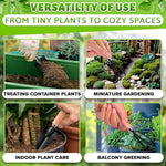 Collage of gardening activities with text on versatility and uses.