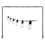 Adjustable Table Light Frame with 25' G40 String Lights – Party & Event Lighting Kit (Save $20) - Napa Valley Wildflower Co.
