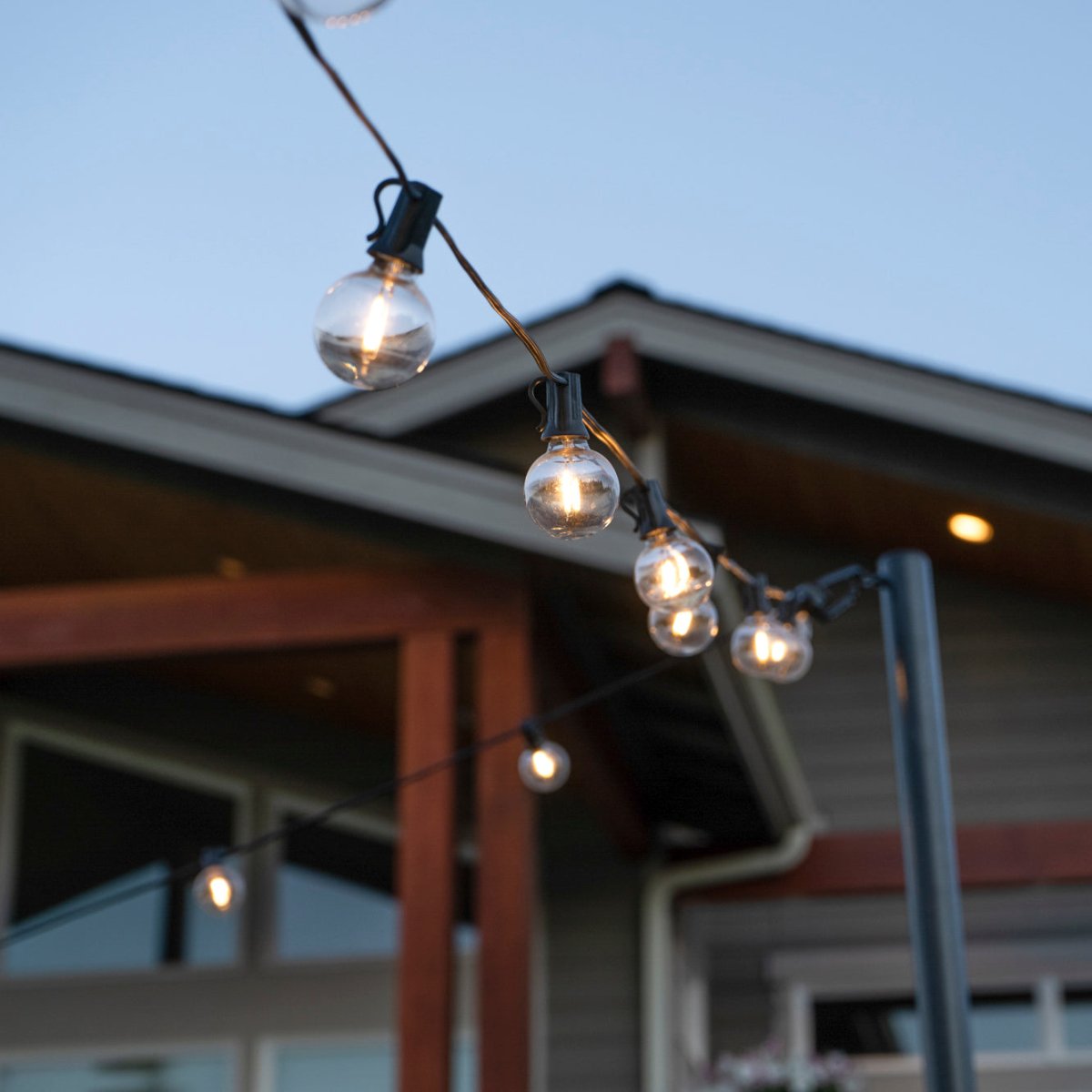 Adjustable Table Light Frame with 25' G40 String Lights – Party & Event Lighting Kit (Save $20) - Napa Valley Wildflower Co.
