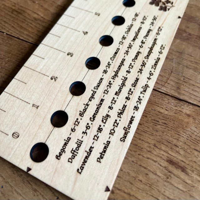 American Hardwood Seed and Bed Ruler - Napa Valley Wildflower Co.