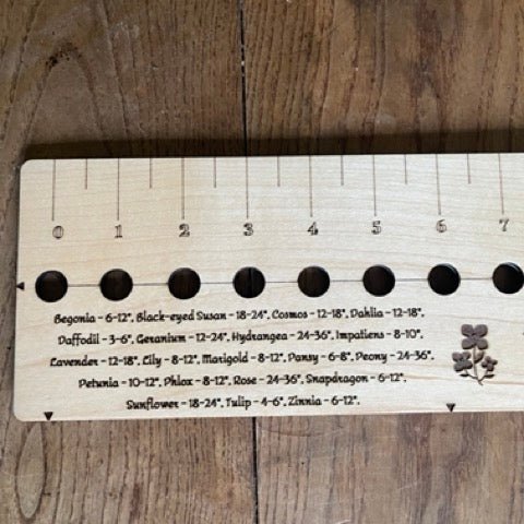 American Hardwood Seed and Bed Ruler - Napa Valley Wildflower Co.