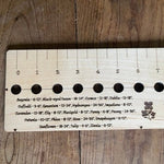 American Hardwood Seed and Bed Ruler - Napa Valley Wildflower Co.