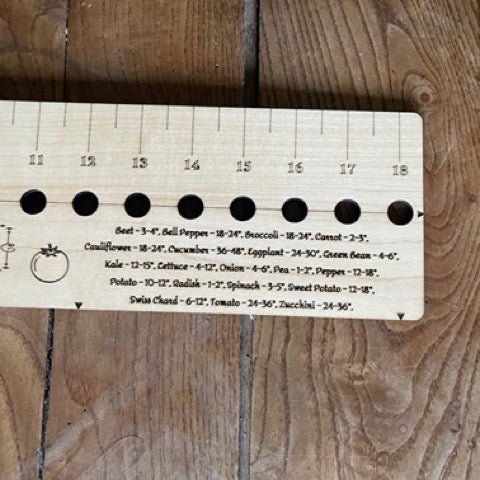 American Hardwood Seed and Bed Ruler - Napa Valley Wildflower Co.