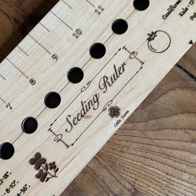 American Hardwood Seed and Bed Ruler - Napa Valley Wildflower Co.