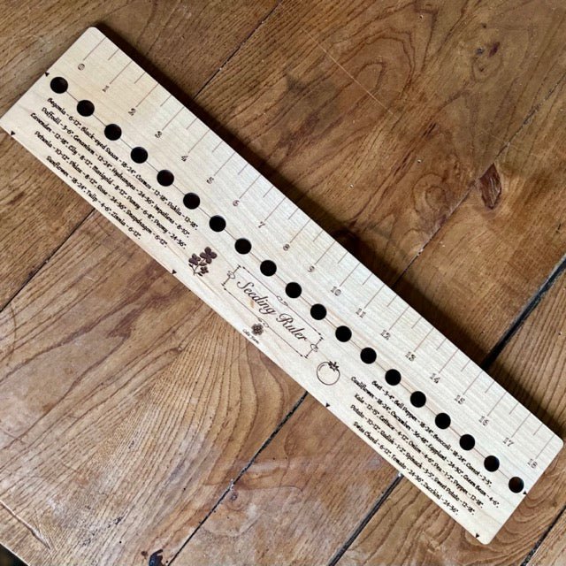 American Hardwood Seed and Bed Ruler - Napa Valley Wildflower Co.