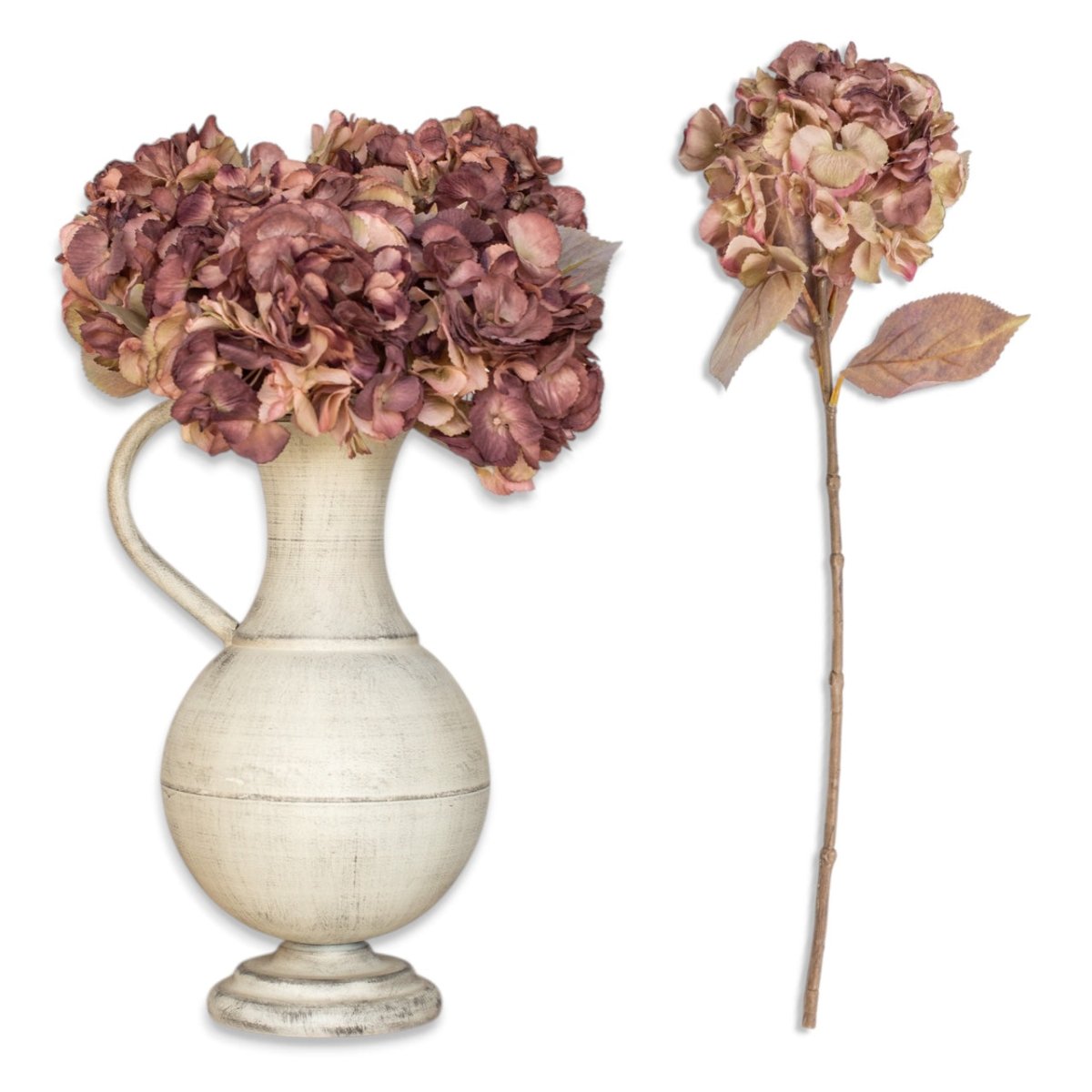 Antique Mauve Fall Hydrangea Spray - Napa Valley Wildflower Co.