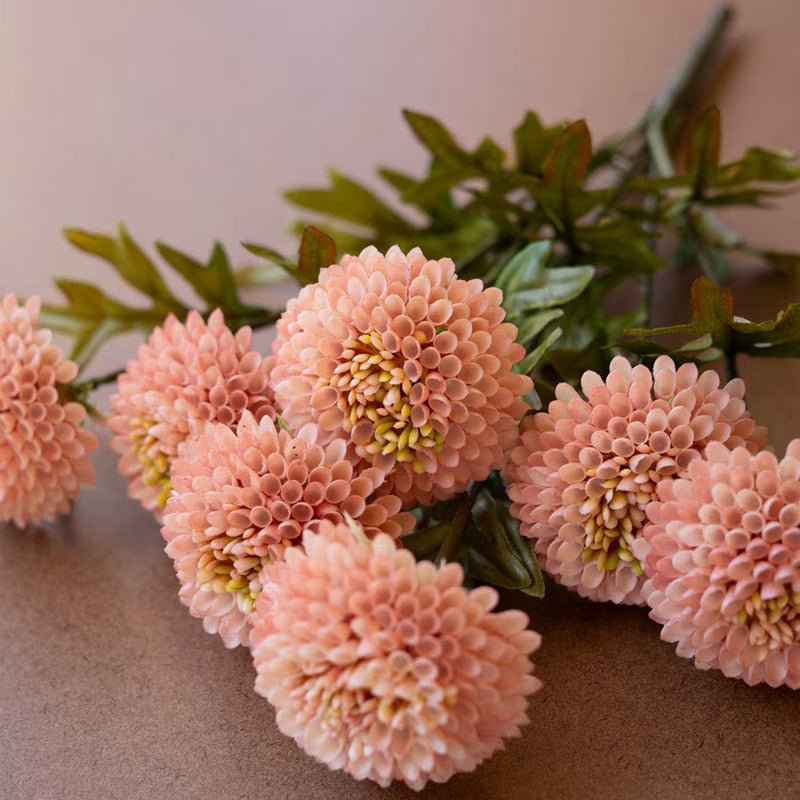 Artificial Light Pink Ball Dahlia Bundle - Napa Valley Wildflower Co.