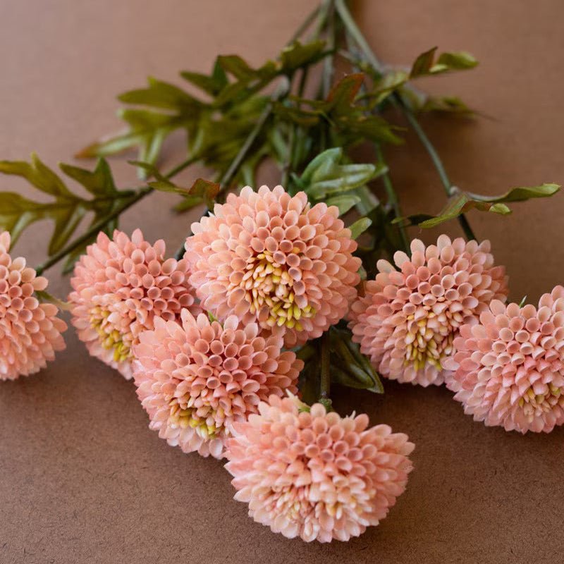 Artificial Light Pink Ball Dahlia Bundle - Napa Valley Wildflower Co.